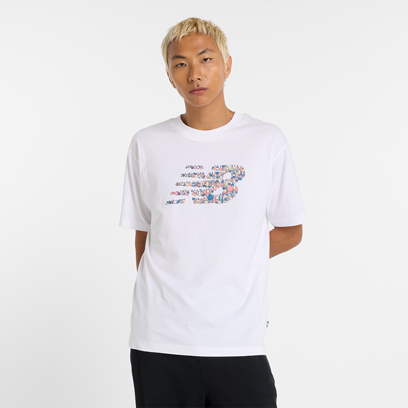 Tričko New Balance Printed Logo Graphic T-Shirt Biela | NBMT51920WT, 0
