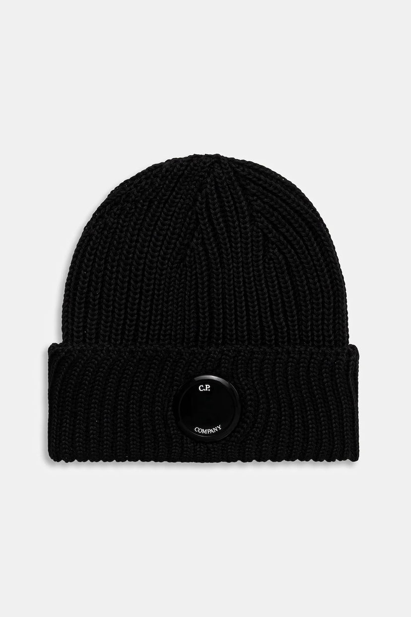 Kulicha C.P. Company C.P. Company Wool Beanie Čierna | RFCMAC739A005509A