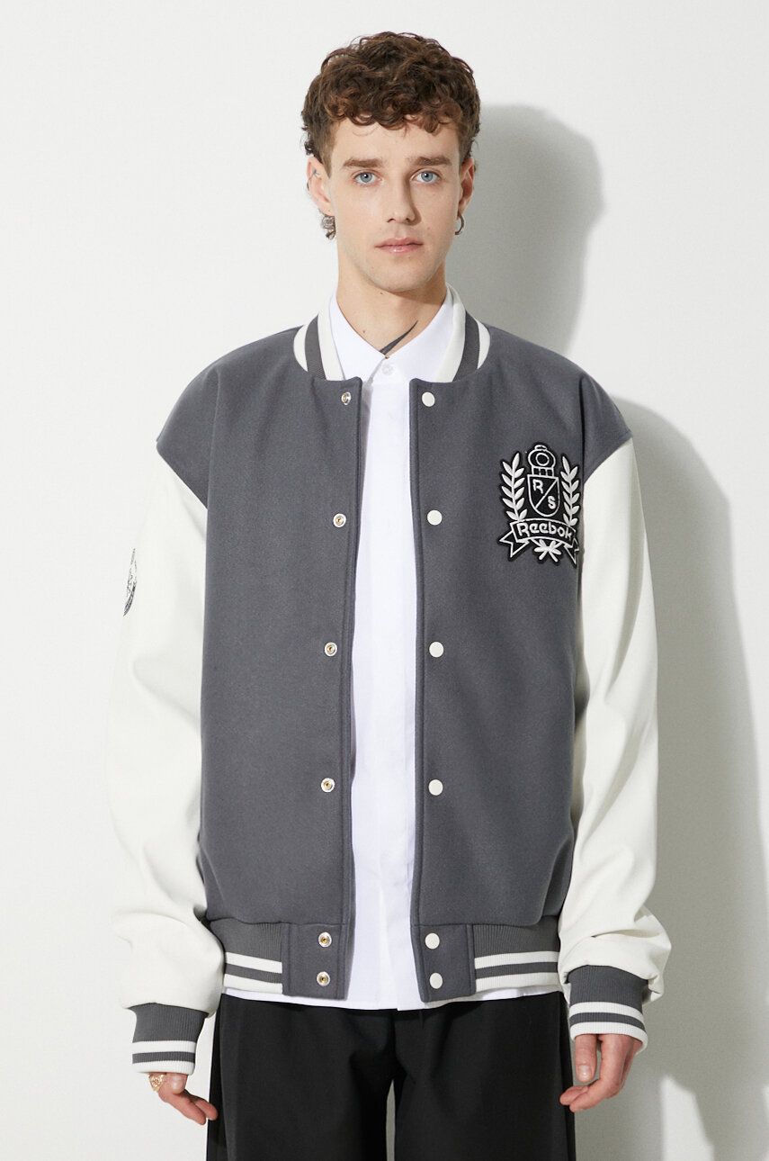 Bomber bunda Reebok Jacket Šedá | HS7142, 0