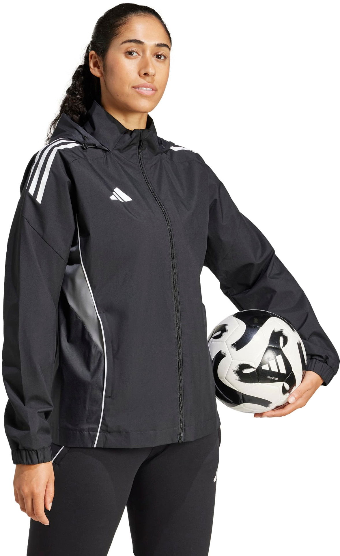 Vetrovka adidas Originals adidas TIRO25C Hooded Jacket Čierna | iw0454, 1