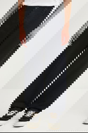 Džínsy Carhartt WIP Aaron Pant Loose Fit Wide Leg Čierna | I034237.01LF, 0