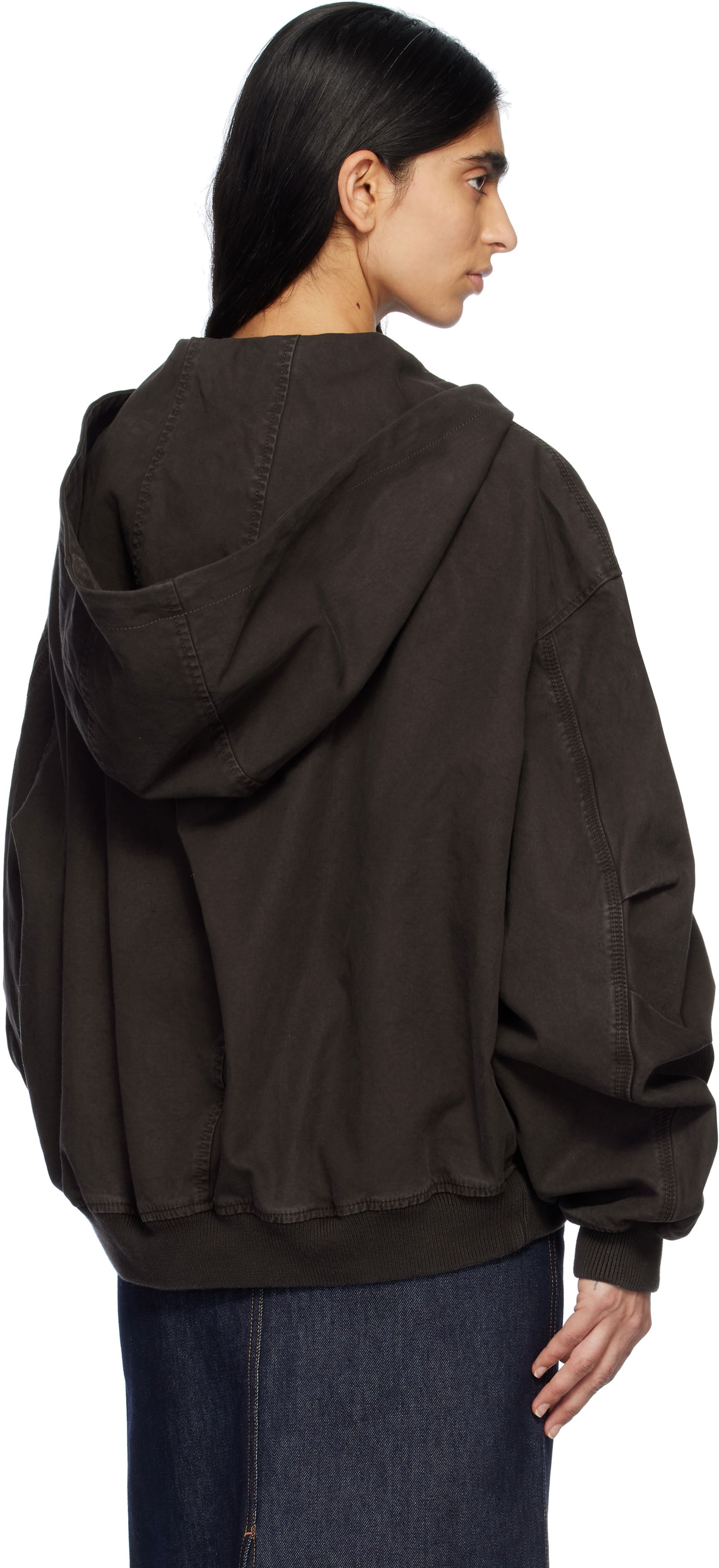 Attico Hooded Bomber Jacket