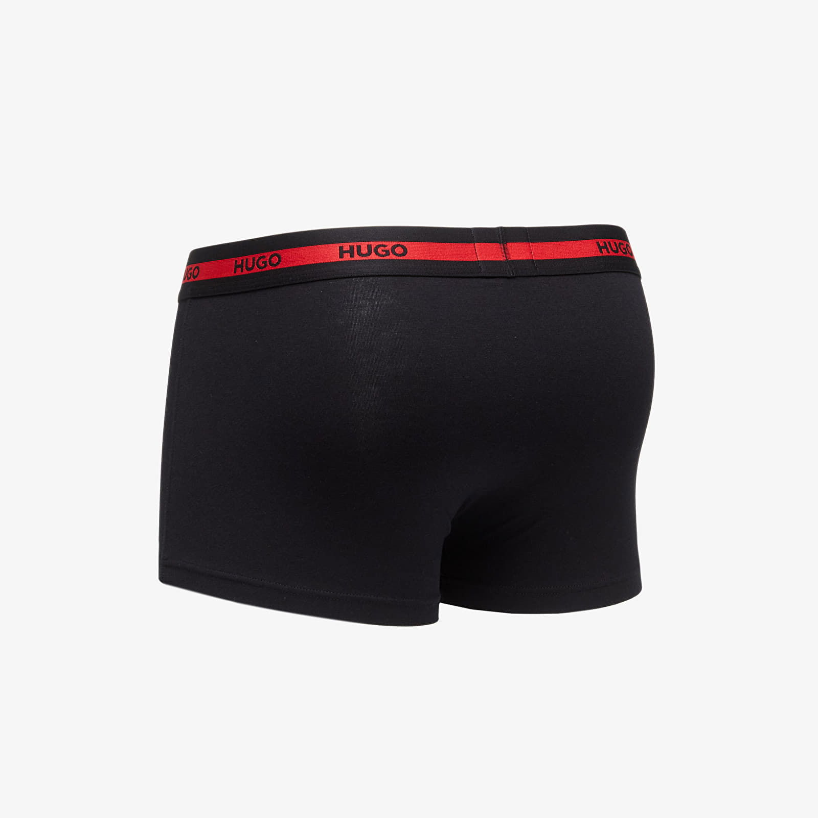 Logo-Waistband Stretch Trunks 3-Pack Black