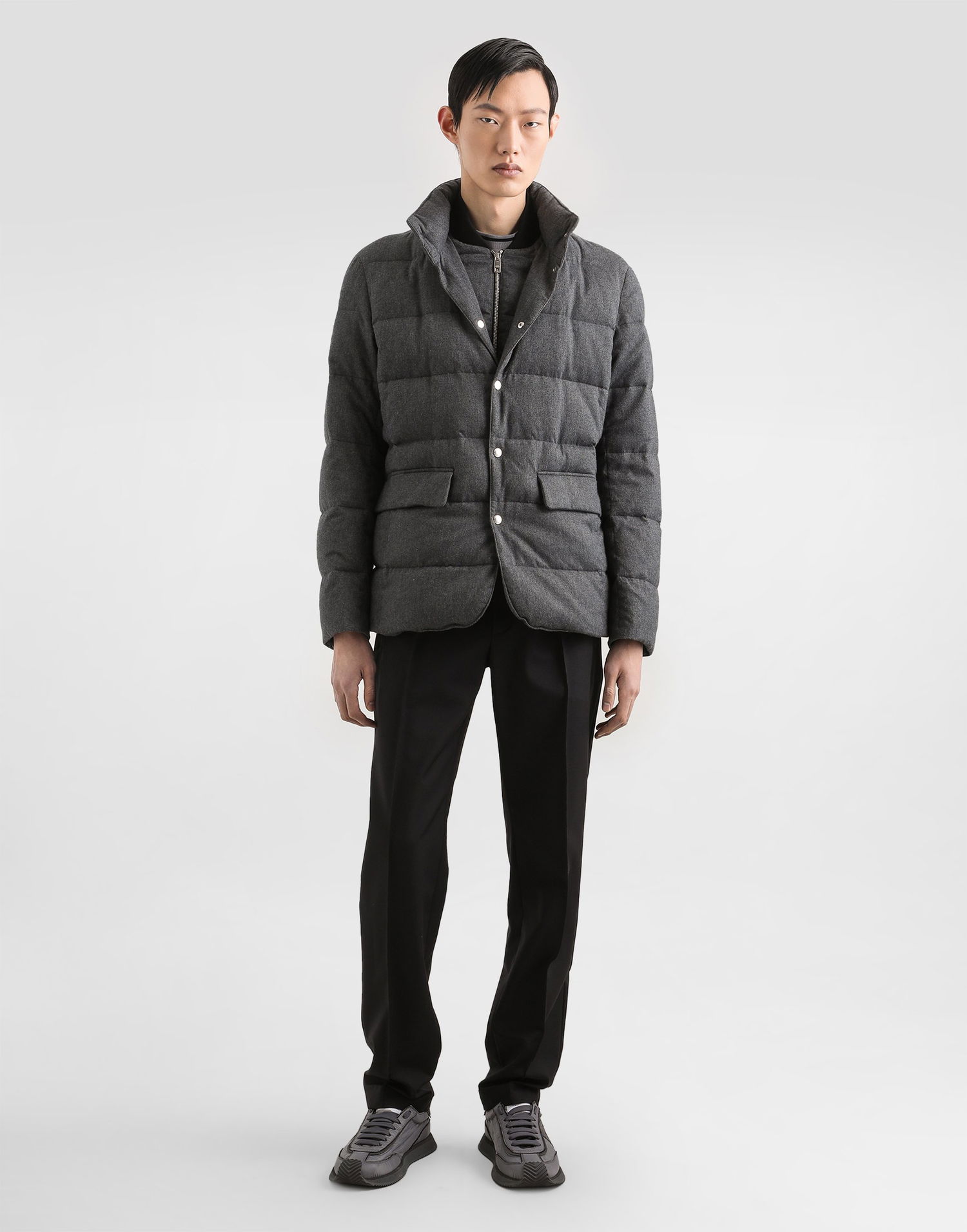 Prešívaná bunda Dolce & Gabbana Dolce & Gabbana Padded Jacket Šedá | G9BSNTFU5YAS8291, 1