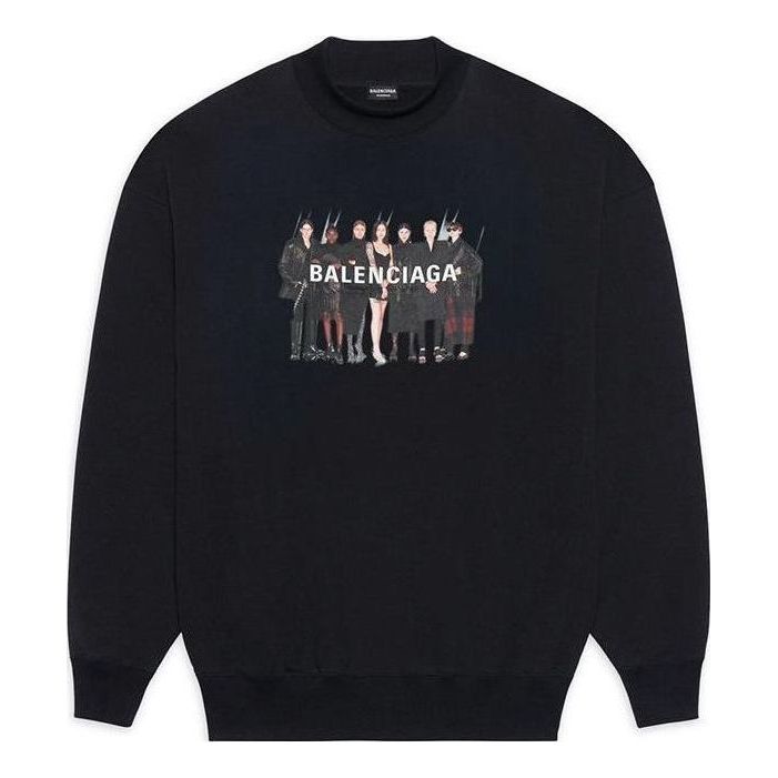 Sveter Balenciaga Crewneck Sweatshirt Čierna | 652981TIVA21000