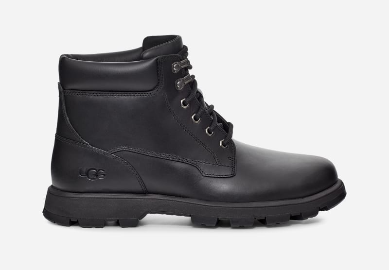 Oblečenie UGG ® Stenton Boot for Men in Black, Size 9, Leather Oranžová | 1120990-BLLE, 0