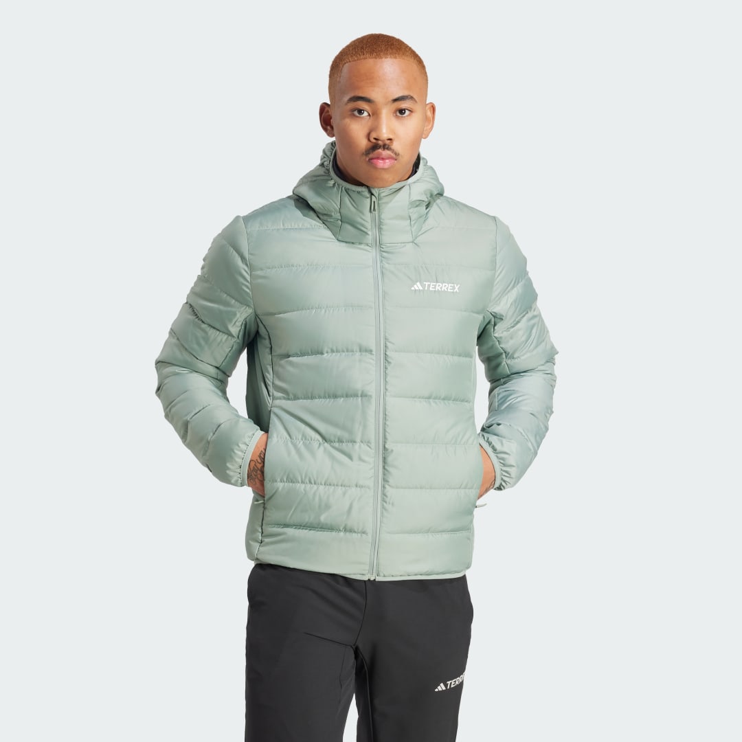Bunda adidas Performance Terrex Multi Light Down Hooded Jacket Zelené | IP3549, 0