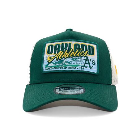 Šiltovka New Era Oakland Athletics MLB Patch 9FORTY Trucker Hat One Size (56-59 cm) Zelené | 60595258, 1