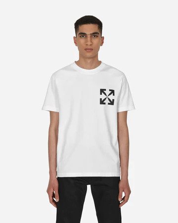 Tričko Off-White Single Arrow Slim Tee Biela | OMAA027C99JER0120110, 0