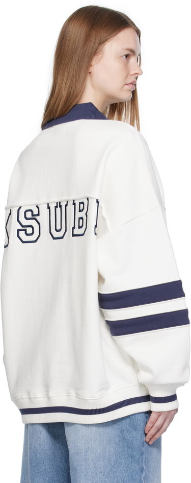 Mikina Ksubi Ksubi '99' Boyfriend Polo Sweatshirt Biela | WFA25FL005, 2