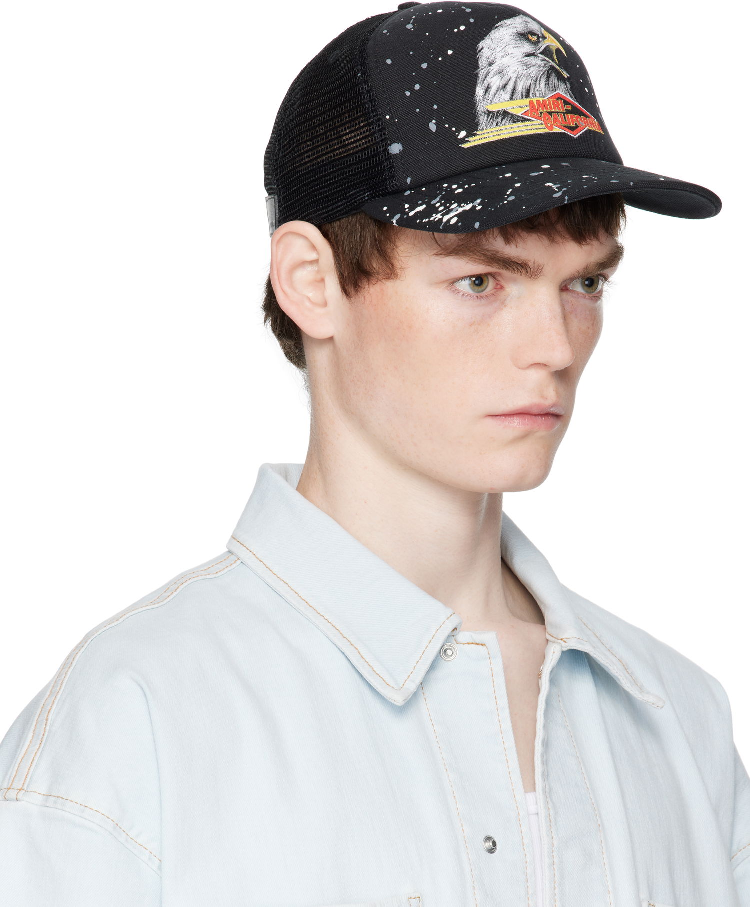 Šiltovka AMIRI AMIRI Vintage Trucker Cap Čierna | AMHATR1027, 1