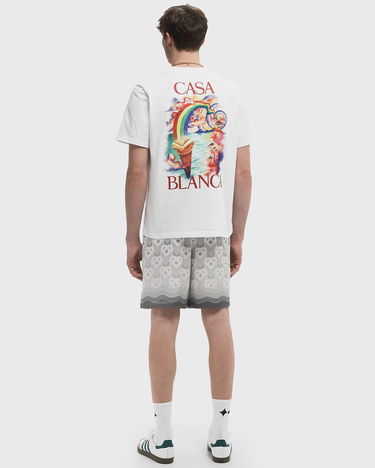 Tričko Casablanca Nature Teacher Graphic Print T-Shirt Biela | MPS25-JTS-001-03, 4