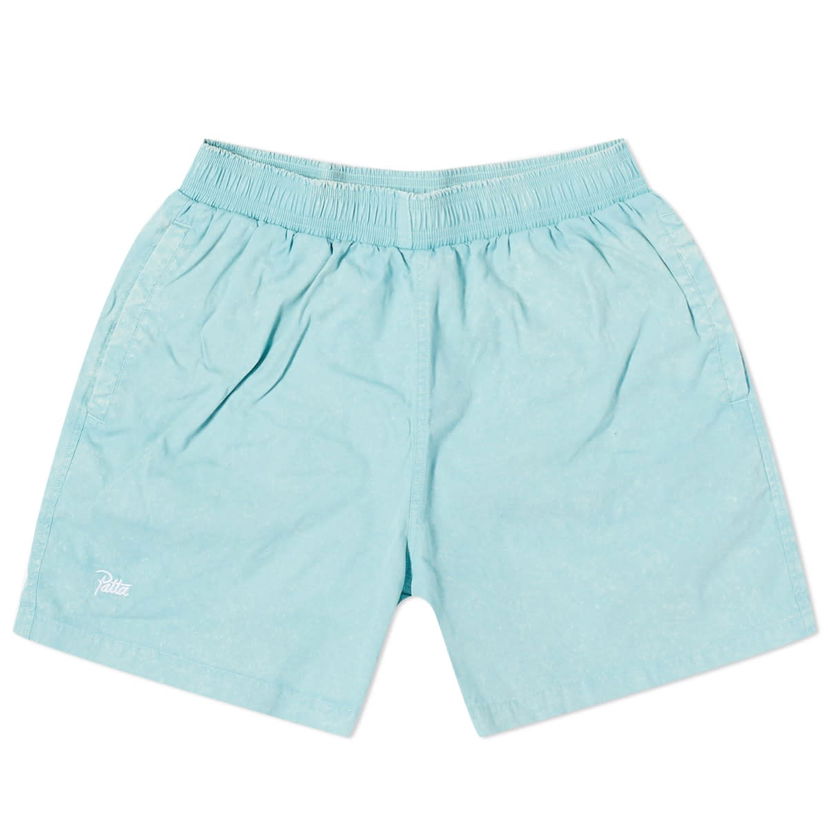 Plavky Patta Acid Washed Swim Shorts Tyrkysová | POC-SS24-333-0210-052