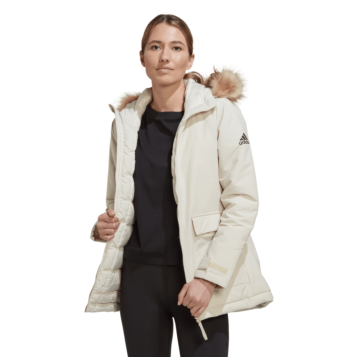 Parka adidas Originals Hooded Parka Biela | HG8716, 0