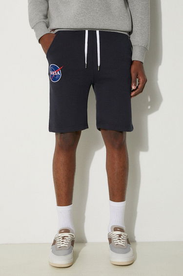 Šortky Alpha Industries Sweatshorts With Logo Modrá | 116362.07, 0