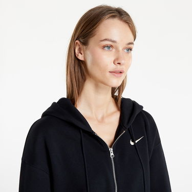 Mikina Nike Phoenix Fleece Oversized Full-Zip Hoodie Čierna | DQ5758-010, 1