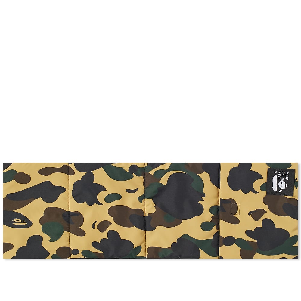 A Bathing Ape 1st Camo Pocket Fleece Scarf Yellow