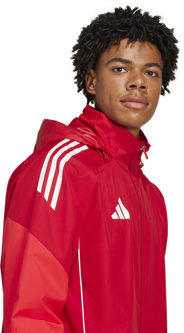 Vetrovka adidas Originals adidas TIRO25C All-Weather Hooded Jacket Červená | ji6503, 1