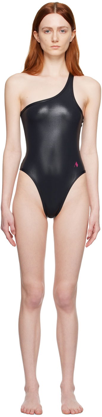 Plavky The Attico Attico Single-Shoulder One-Piece Swimsuit Čierna | 233WBB69 PA36, 0