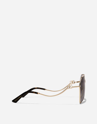 Slnečné okuliare Dolce & Gabbana Dg Filo Geometric Metal-Frame Gradient Lens Sunglasses New Arrivals Onesize Metalická | VG2326VM2799V000, 2