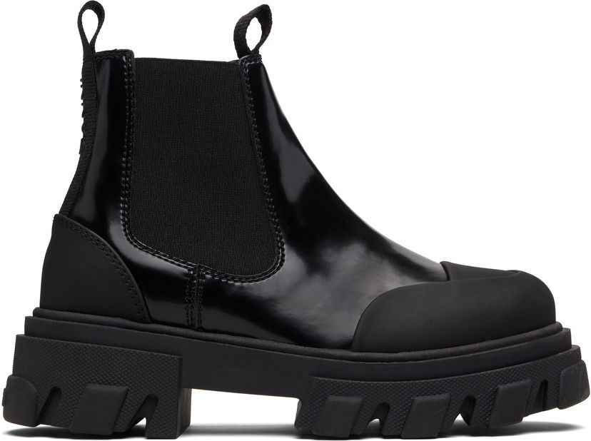 Tenisky a topánky GANNI Cleated Low Chelsea Boots Čierna | S3242