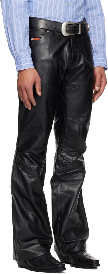 Nohavice Martine Rose Martine Rose Boot Cut Utility Leather Pants Čierna | 565LP18001, 1