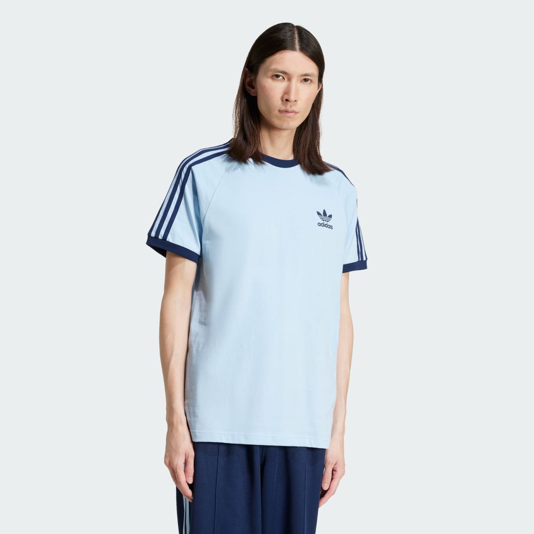 Tričko adidas Performance Adicolor 3-Stripes Classics T-Shirt Modrá | JN7018, 0