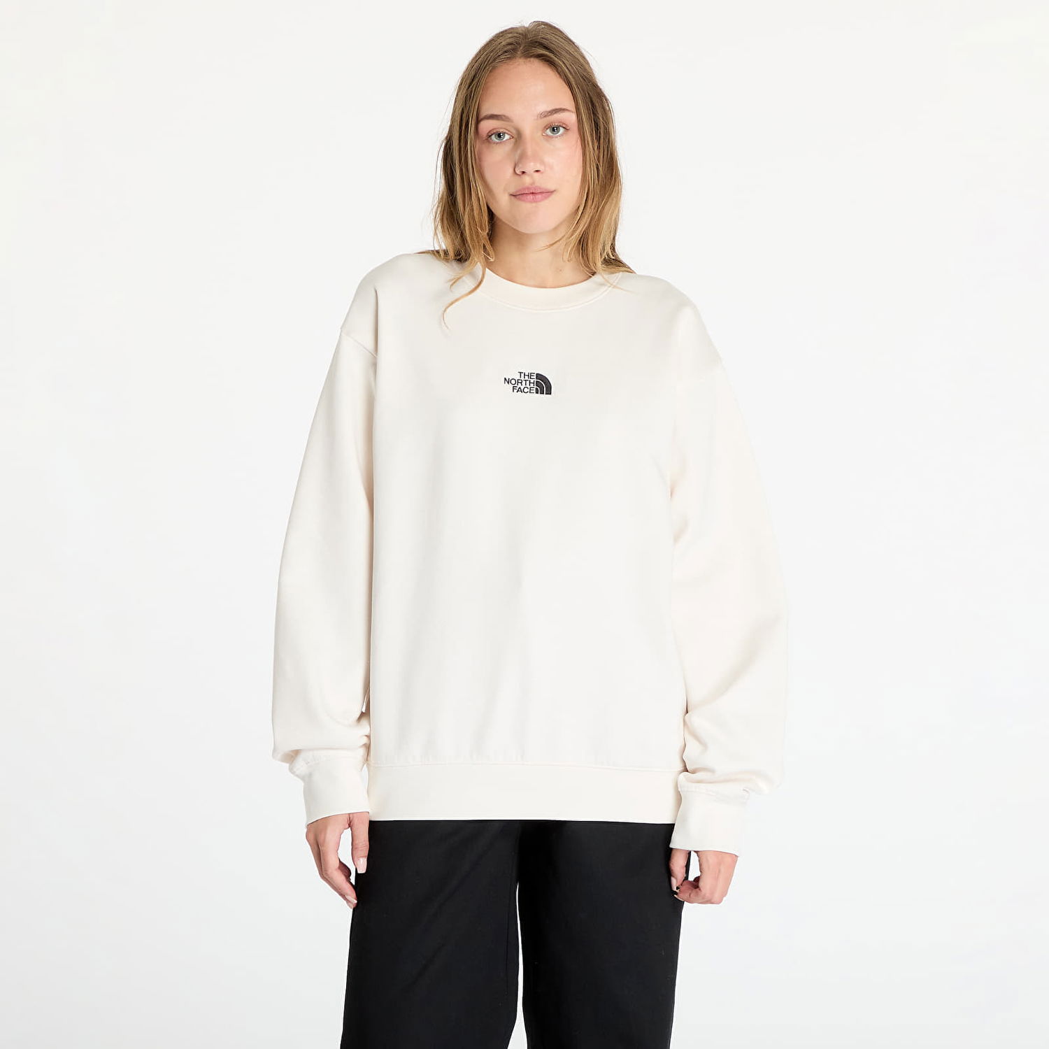Mikina The North Face Sweatshirt W Essential Oversize Crew White Dune XS Biela | NF0A89EPQLI1, 0