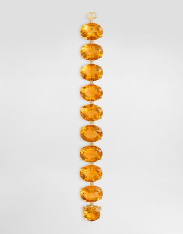 Náramok Dolce & Gabbana Anna 18-carat Gold Citrines and Diamonds Bracelet Oranžová | WBSB1GWCTR1ZOO00, 1