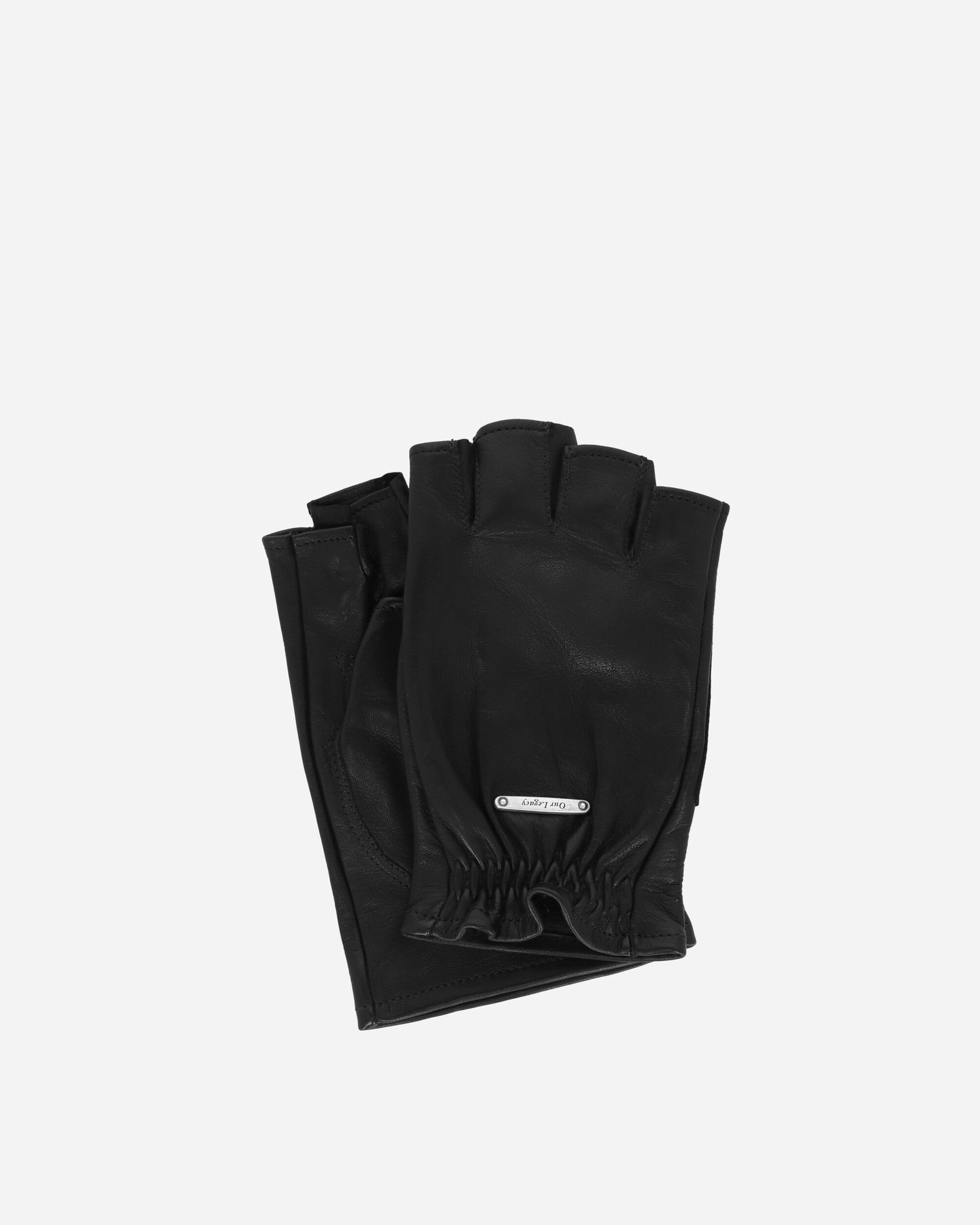 Rukavice OUR LEGACY Fingerless Leather Gloves Čierna | A2258MBL 001, 1