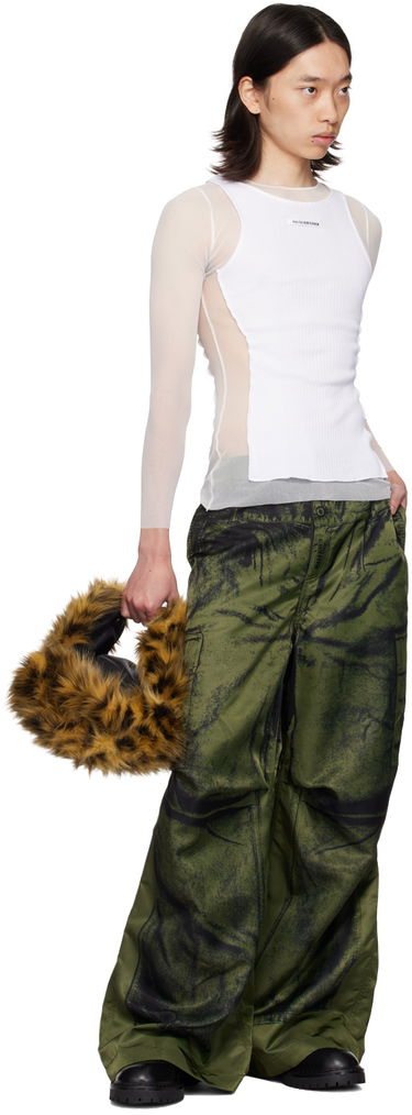 Cargo nohavice Jean Paul Gaultier Jean Paul Gaultier 'The Trompe-L'œil' Cargo Pants Zelené | 24/30-F-PA134-C539-4100, 3