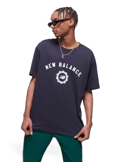 Tričko New Balance Sport Seasonal Graphic Tee Navy | MT31904BK