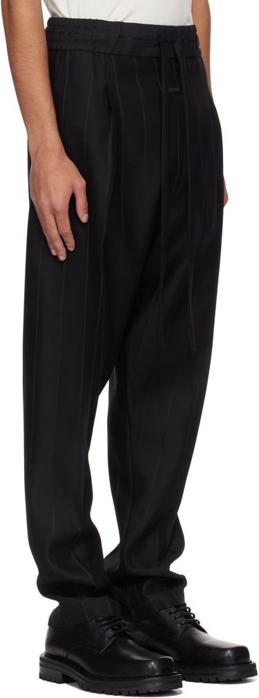 Nohavice Fear of God Fear of God Pinstripe Drawstring Eternal Trousers Čierna | FGE240-417TSWV, 1