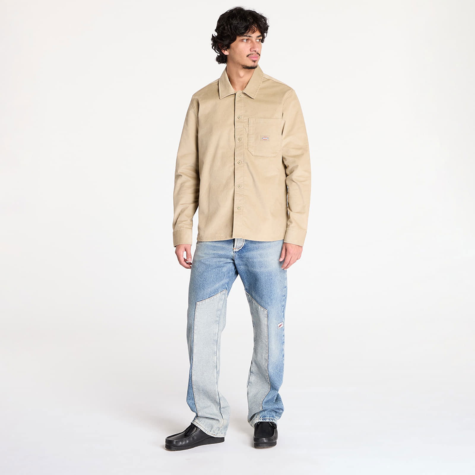 Corduroy Shirt Man Khaki