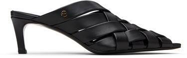 Doplnky Anine Bing ANINE BING Eve Woven Heeled Mules Čierna | A-14-11311-BLK1, 0