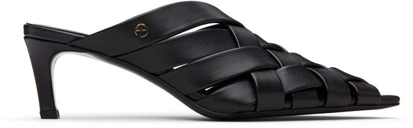 Doplnky Anine Bing ANINE BING Eve Woven Heeled Mules Čierna | A-14-11311-BLK1