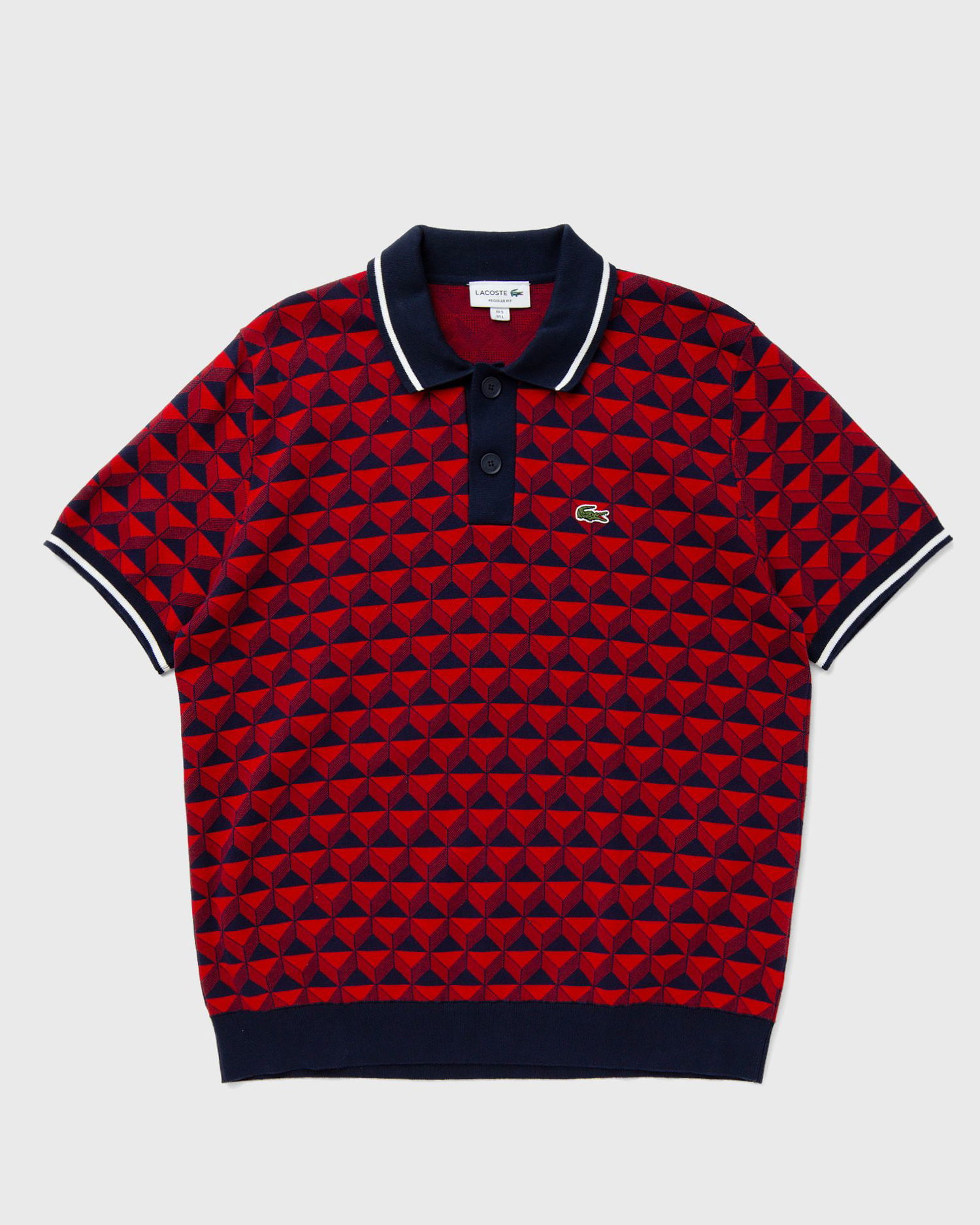 Sveter Lacoste ROBERT GEORGE MOTIF POLO COLLAR SWEATER Červená | AH7672-IKL, 0