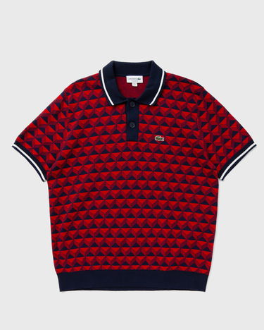 Sveter Lacoste ROBERT GEORGE MOTIF POLO COLLAR SWEATER Červená | AH7672-IKL, 0