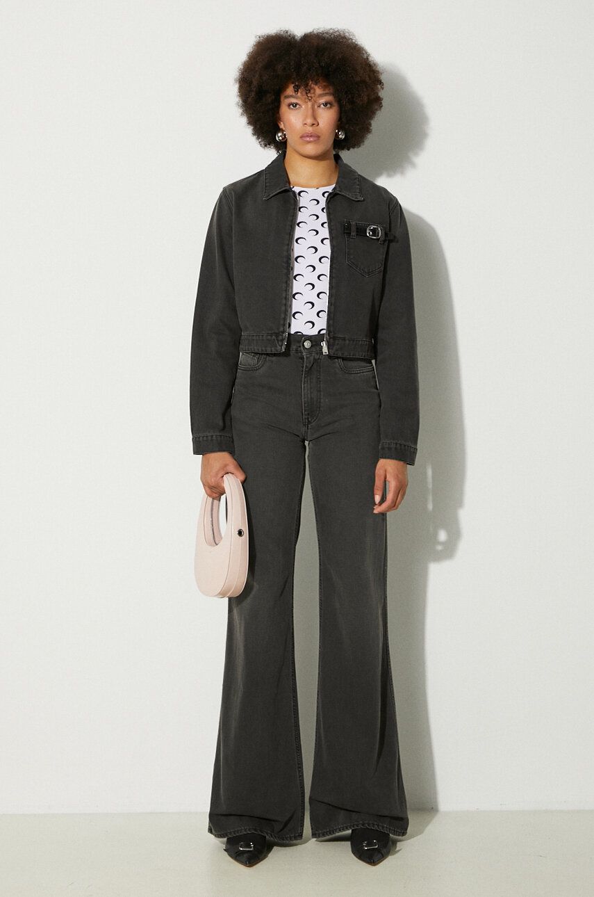 Džínsy Coperni Wide Leg High-Waisted Denim Pants Šedá | COPP95F2004, 1