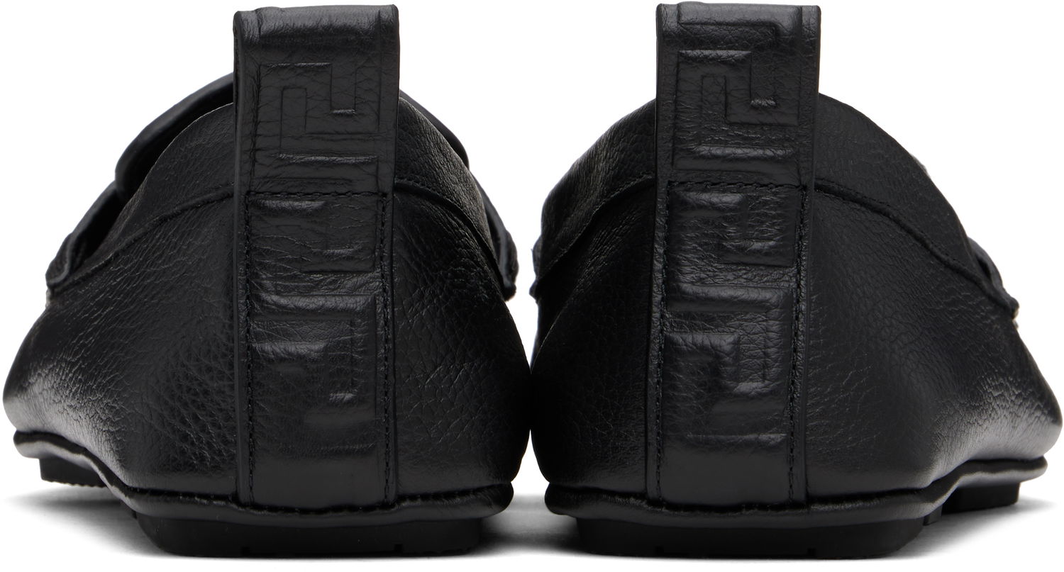 Tenisky a topánky Versace Leather Driver Loafers Čierna | 1017072_1A12110, 1