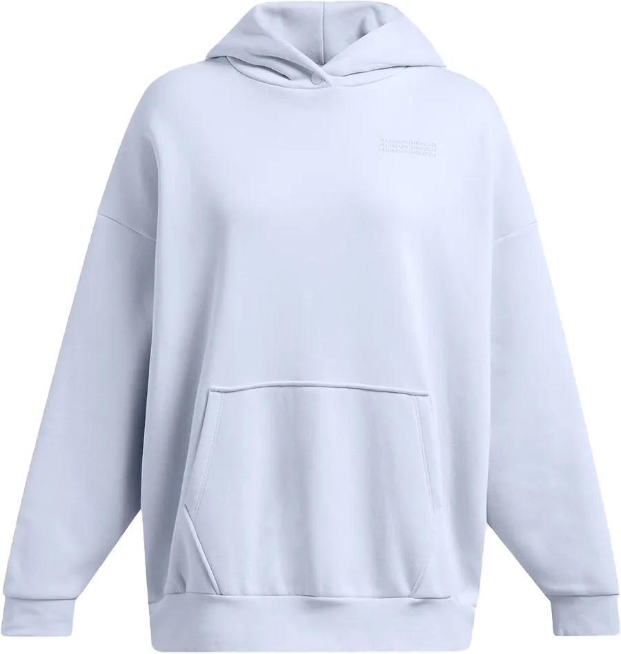 Mikina Under Armour UA Icon Fleece Ultra Oversized Hoodie Modrá | 1386501-464, 0