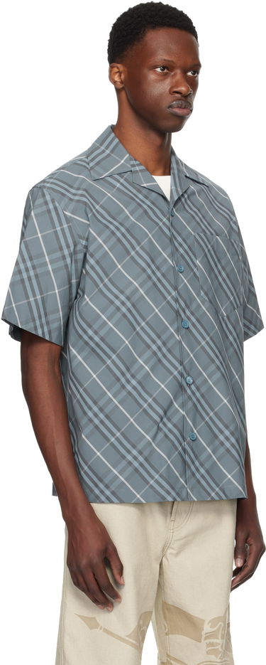 Košeľa Burberry Burberry Relaxed Fit Check Cotton Shirt Modrá | 8109208, 1