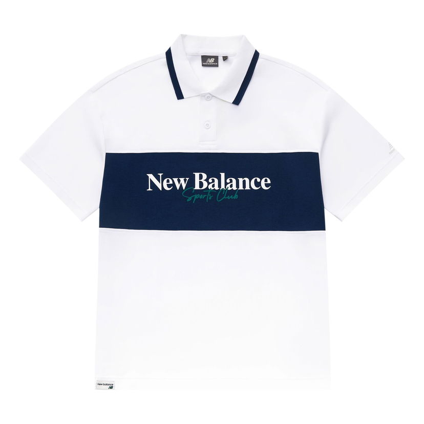 Polo tričko New Balance Sports Club Polo Biela | 5FD24203-WT
