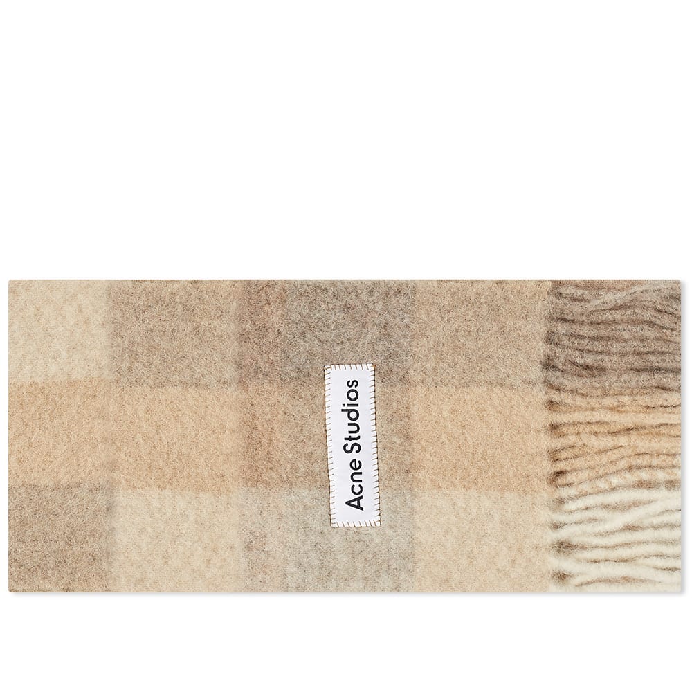 Vally Check Scarf White/Beige