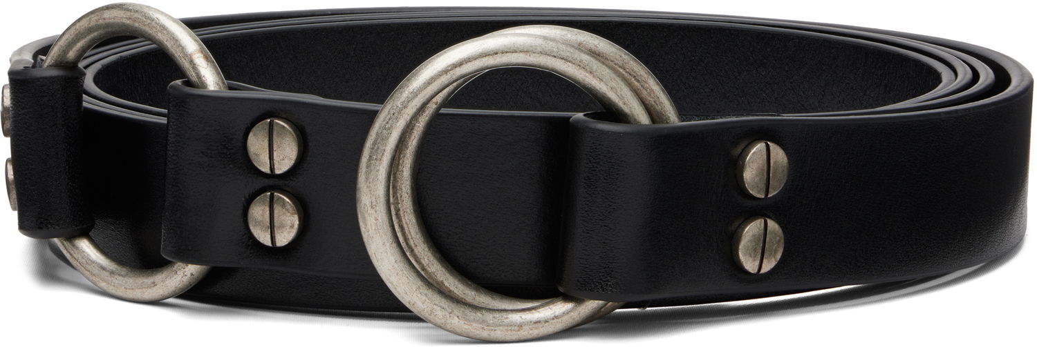 Opasok Ann Demeulemeester Ann Demeulemeester Marek Leather Belt Čierna | B0012950-LT167-099, 0