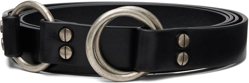 Opasok Ann Demeulemeester Ann Demeulemeester Marek Leather Belt Čierna | B0012950-LT167-099