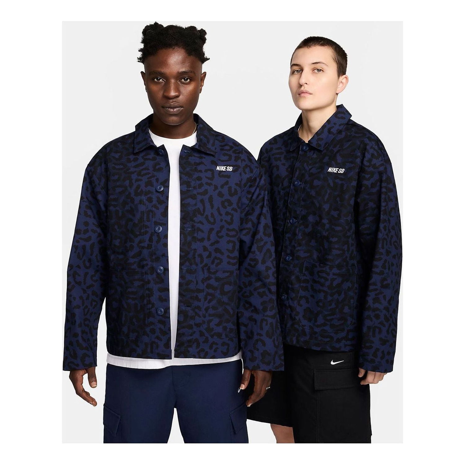 Bunda Nike SB Leopard Chore Coat Modrá | FN2592-410, 0