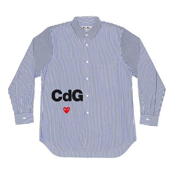 Košeľa Comme des Garçons PLAY Striped Shirt Modrá | AE-B102-051-1, 0