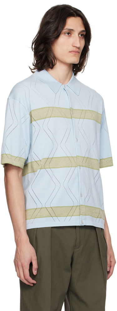 Košeľa Paul Smith Paul Smith Striped Knit Polo Shirt Modrá | M1R-629Y-M02314-40, 1