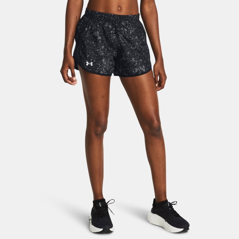 Šortky Under Armour Fly-By Shorts mit Aufdruck für Damen (8 cm) Schwarz Čierna | 1382439-001, 0